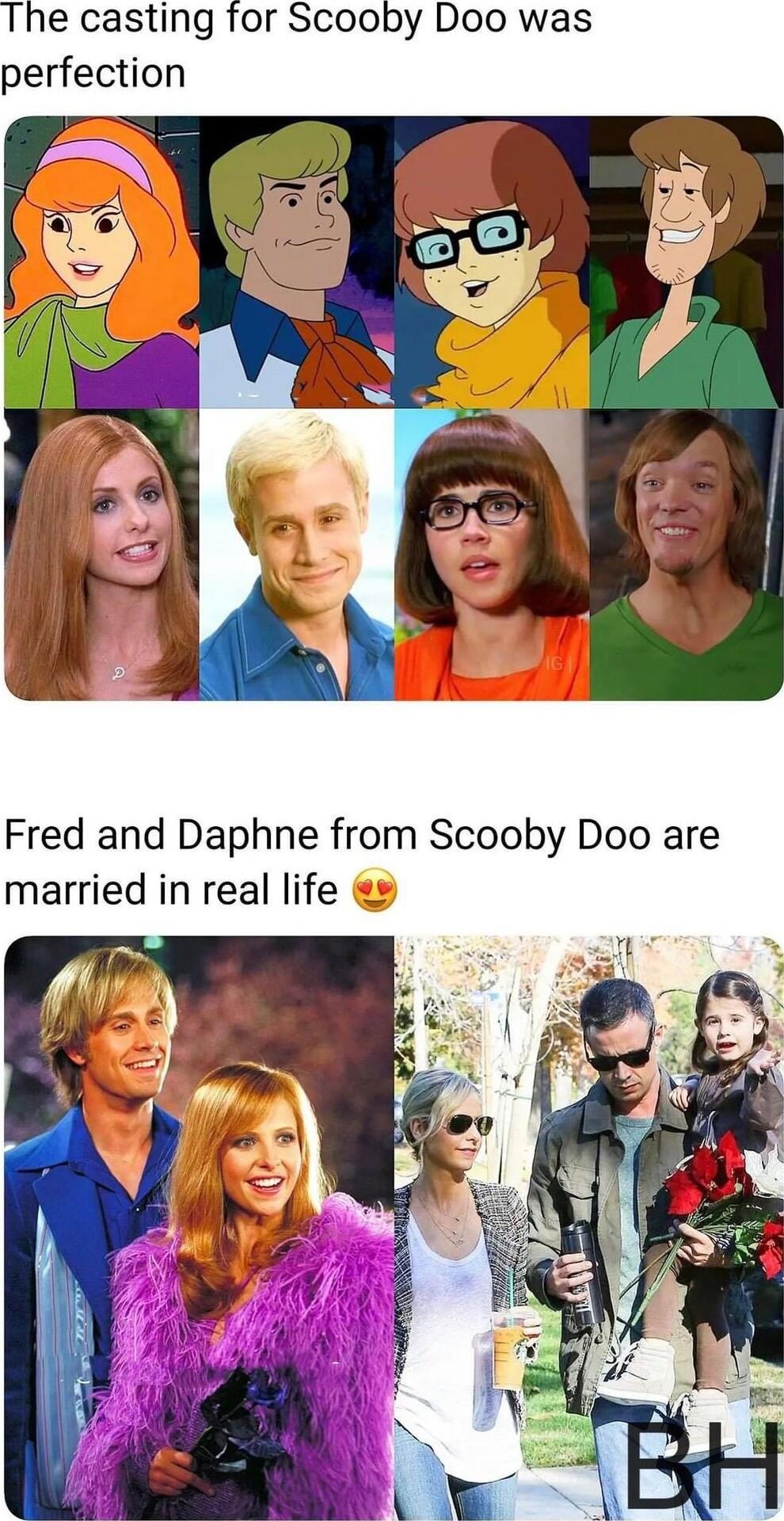 Fred and Daphne from Scooby Doo are married in real life