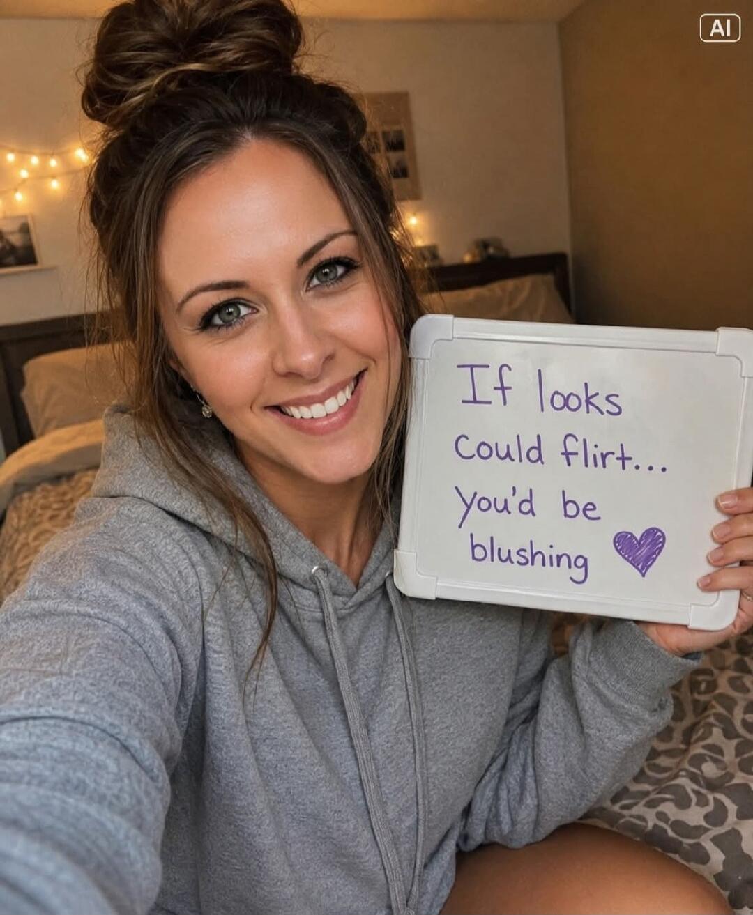 If looks could flirt... you'd be blushing