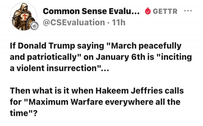 Common Sense Evalu... GETTR @CSEvaluation 11h If Donald Trump saying 