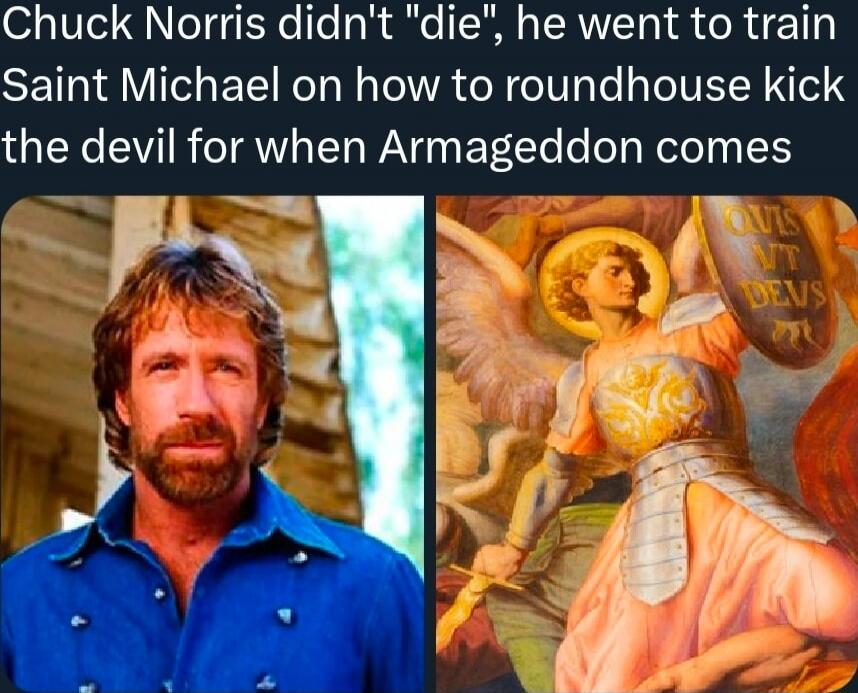 Chuck Norris didn't 