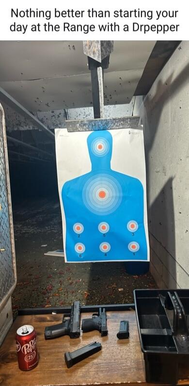 Nothing better than starting your day at the Range with a Drpepper