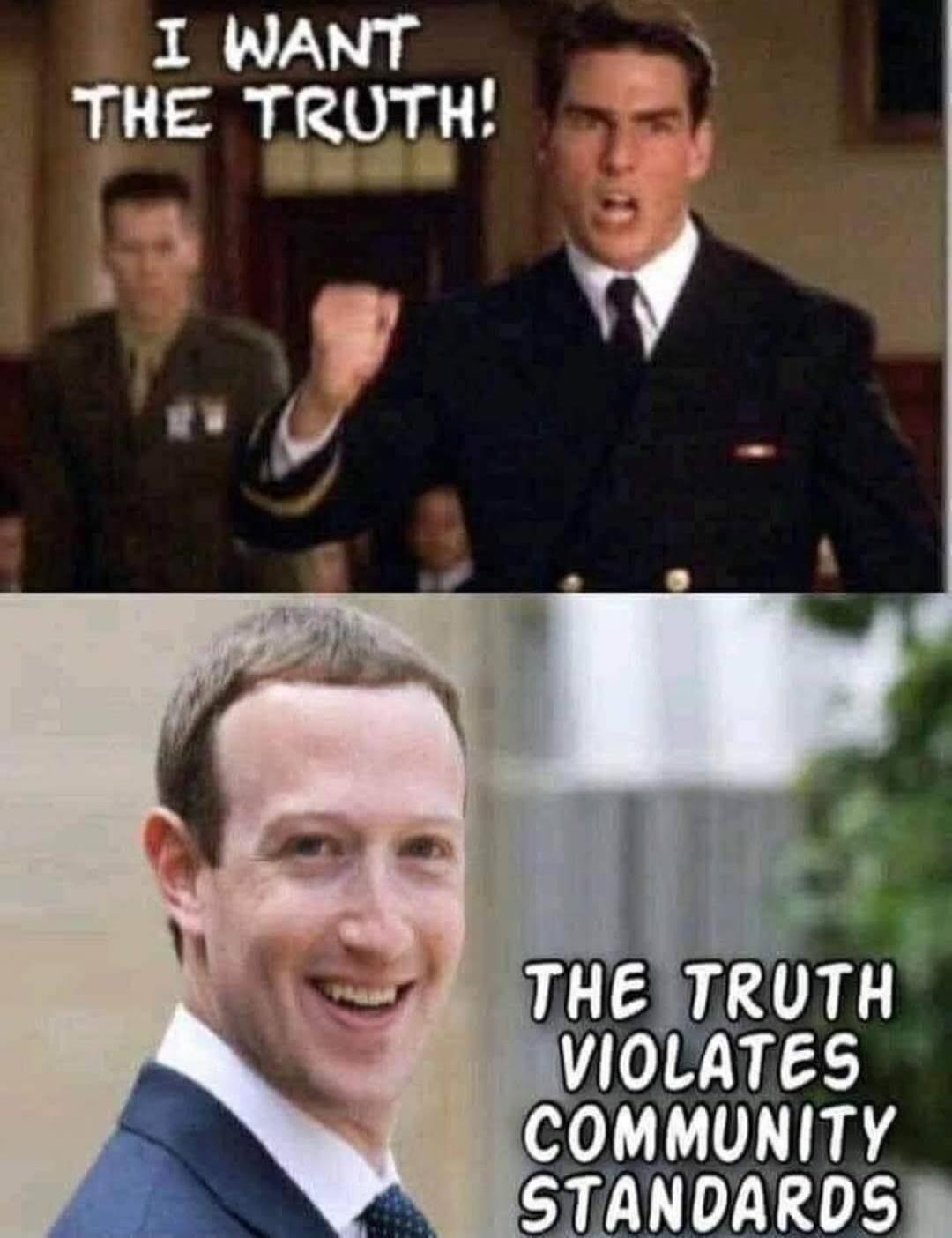 I WANT THE TRUTH! THE TRUTH VIOLATES COMMUNITY STANDARDS