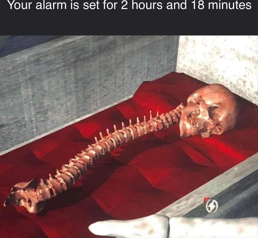 Your alarm Is set tor 2 hours and 18 minutes