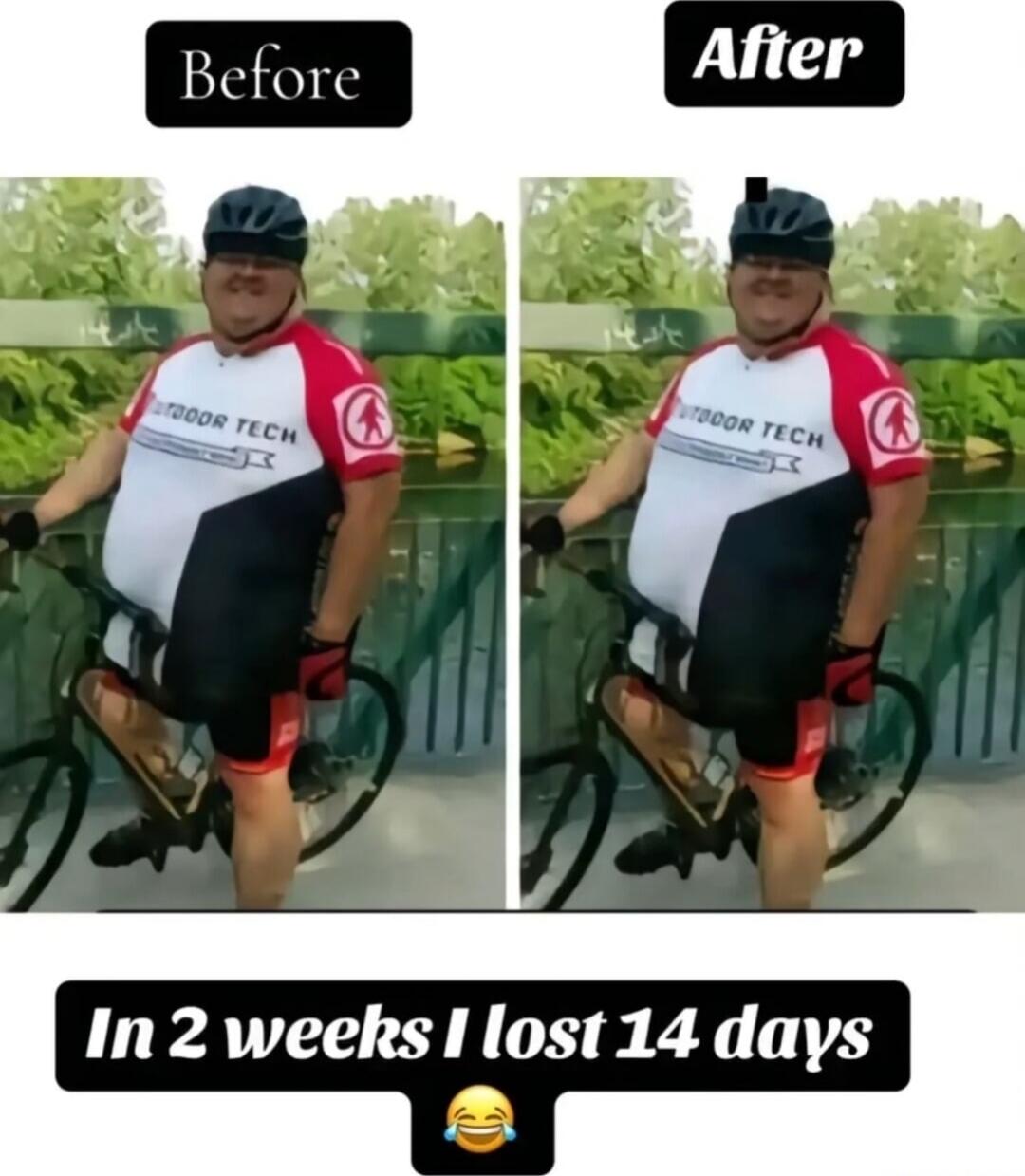 Before After OUTDOOR TECH In 2 weeks I lost 14 days
