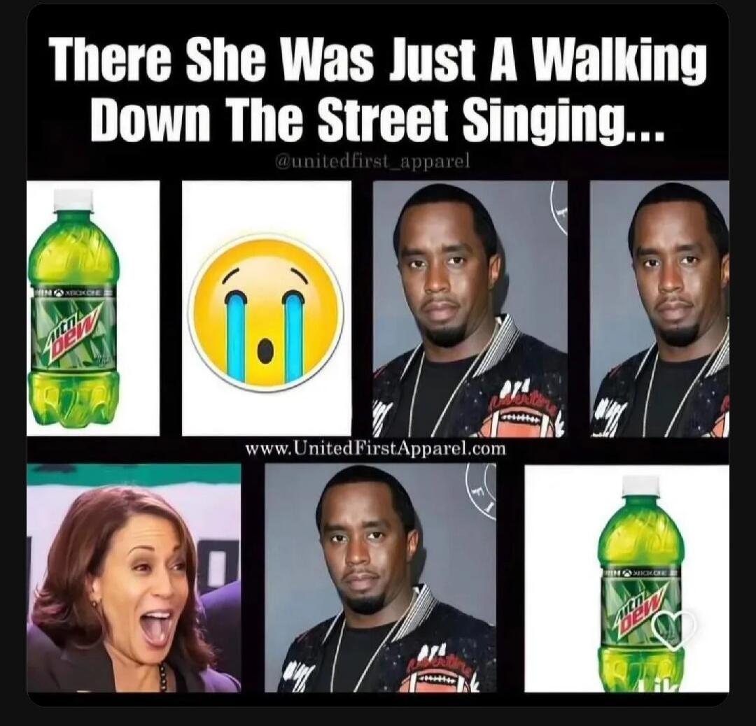 There She Was Just A Walking Down The Street Singing... www.UnitedFirstApparel.com