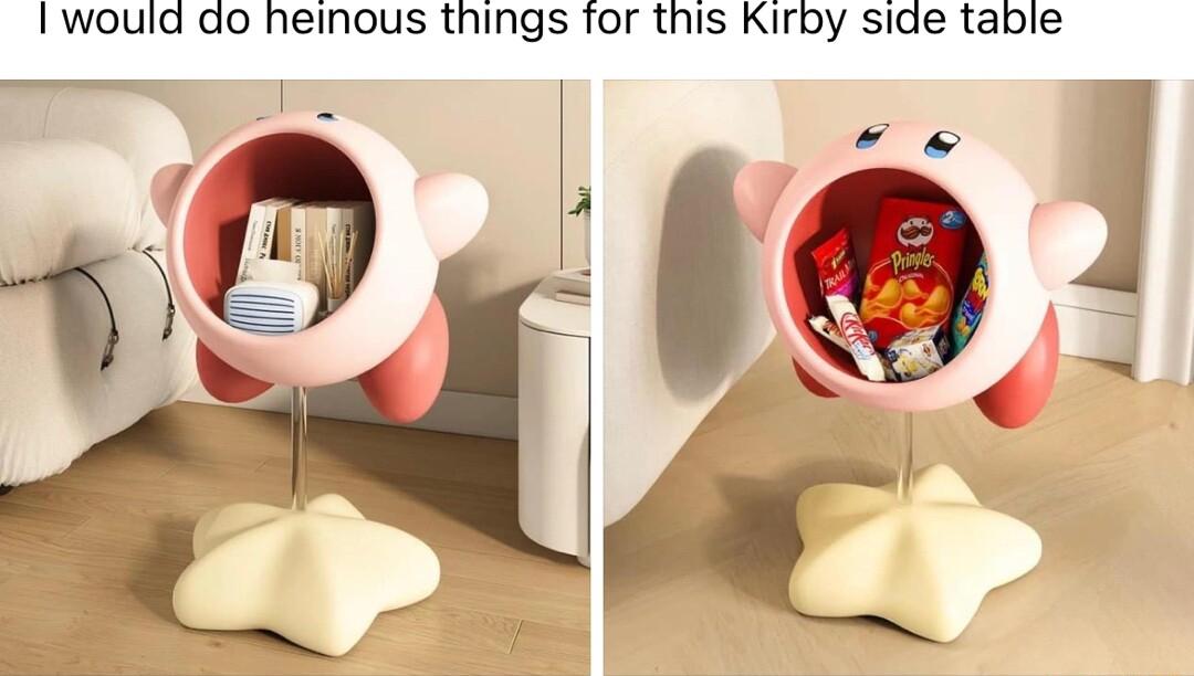 1would ao heinous things for this Kirby side table