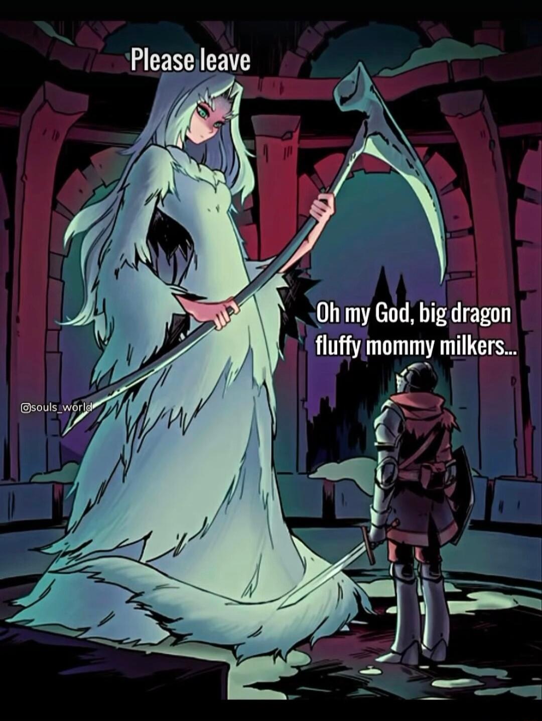 Please leave 0 my God big dragon fluffy mommy milkers 7
