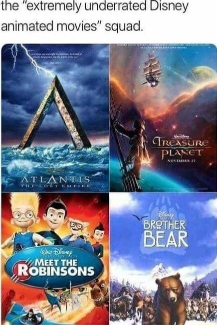 the extremely underratea Disney animated movies squad ROBINSONS i