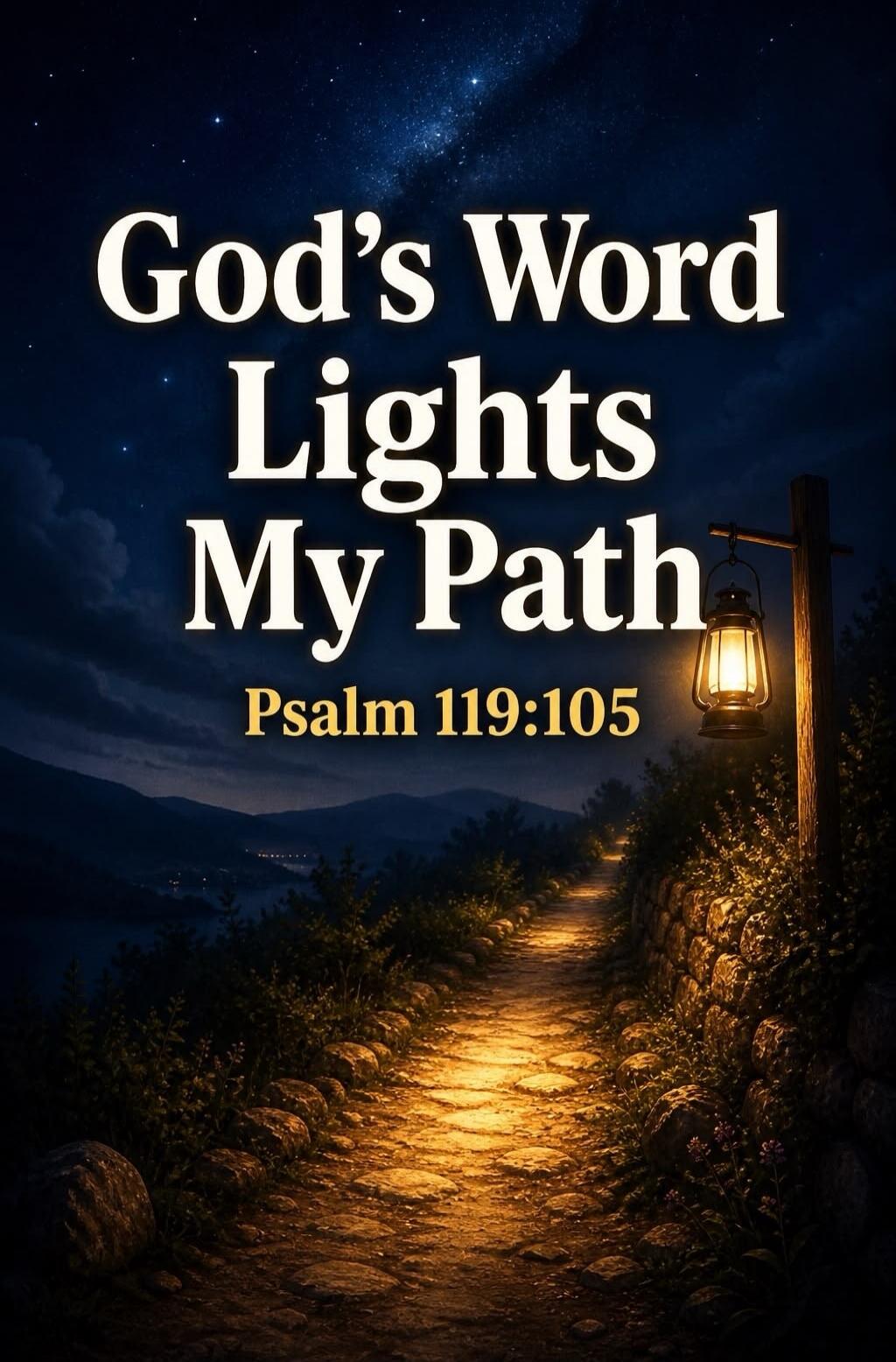 God's Word Lights My Path Psalm 119:105