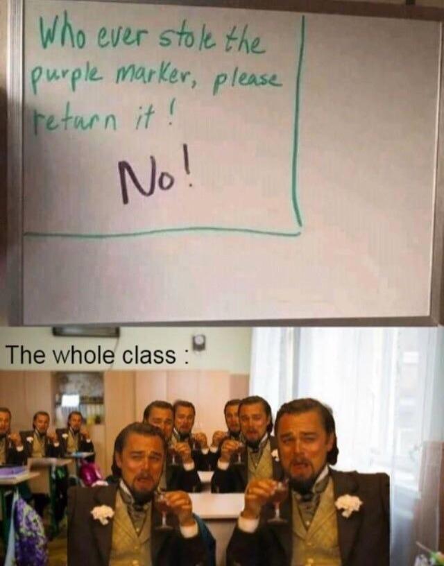 The whole class i