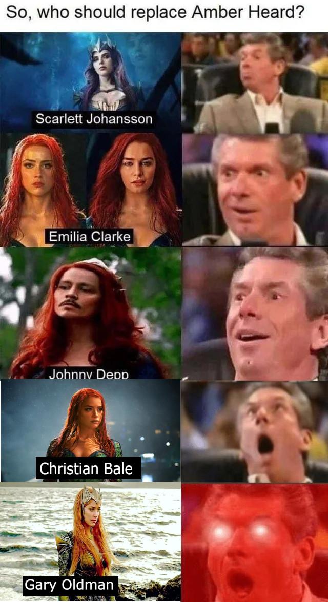 So who should replace Amber Heard B f l T 2 S W Scarlett Johansson L Vs e O BELREET A Gary Oldman