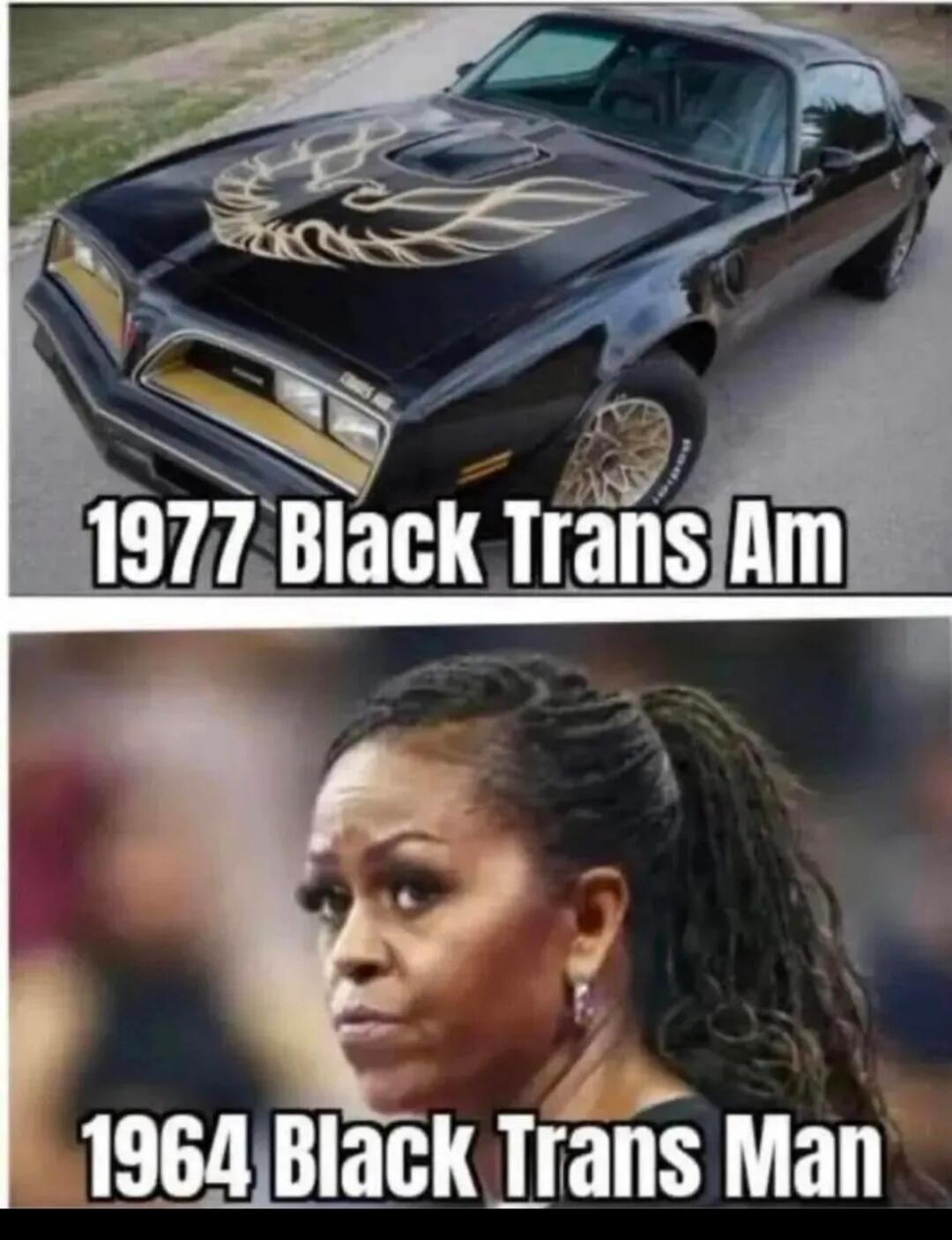 1977 Black Trans Am 1964 Black Trans Man
