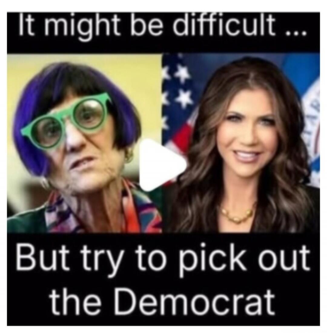 It might be difficult... But try to pick out the Democrat