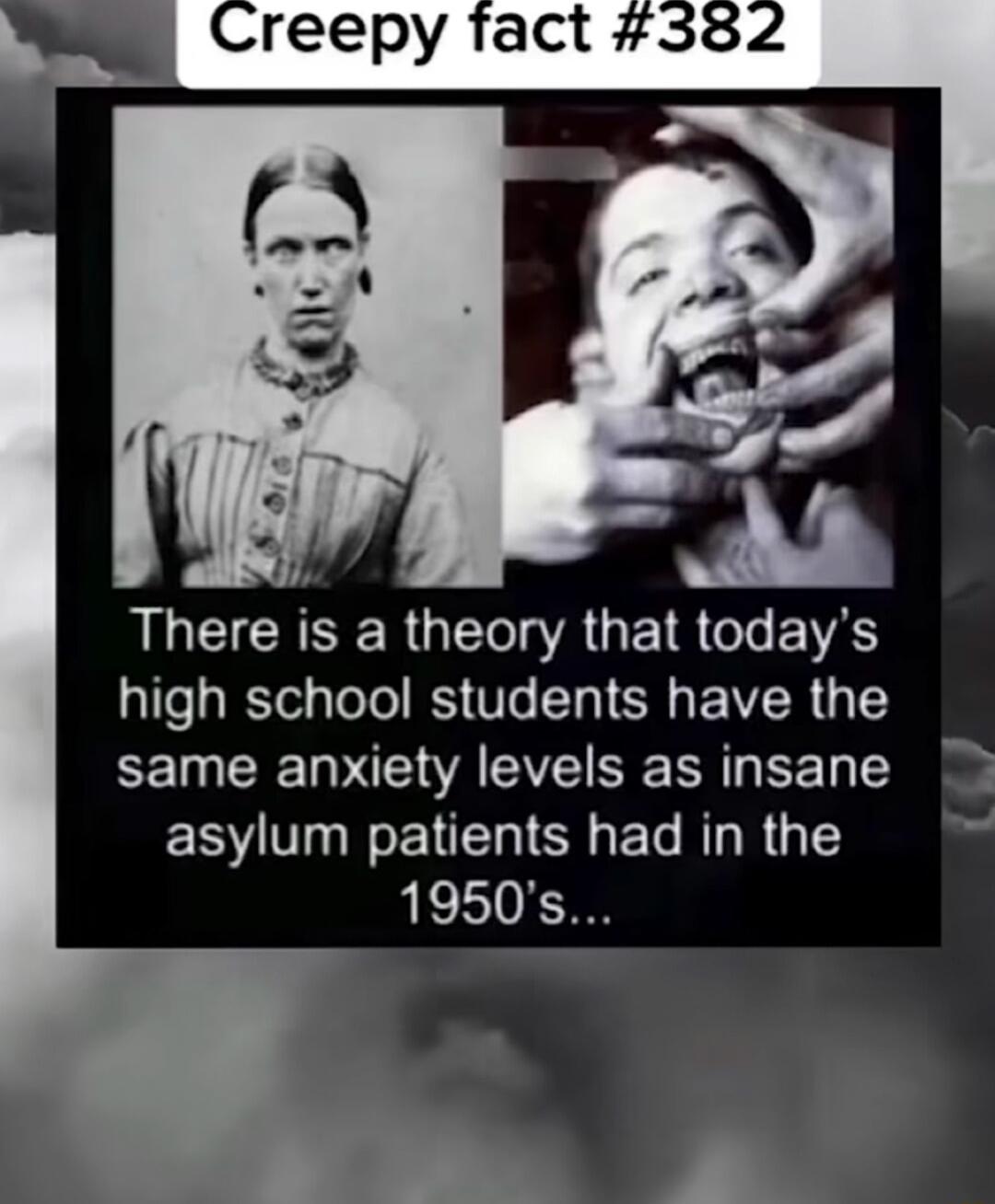 A n ALCICRSERGETTA U ETR T EVES high school students have the same anxiety levels as insane asylum patients had in the 1950s n