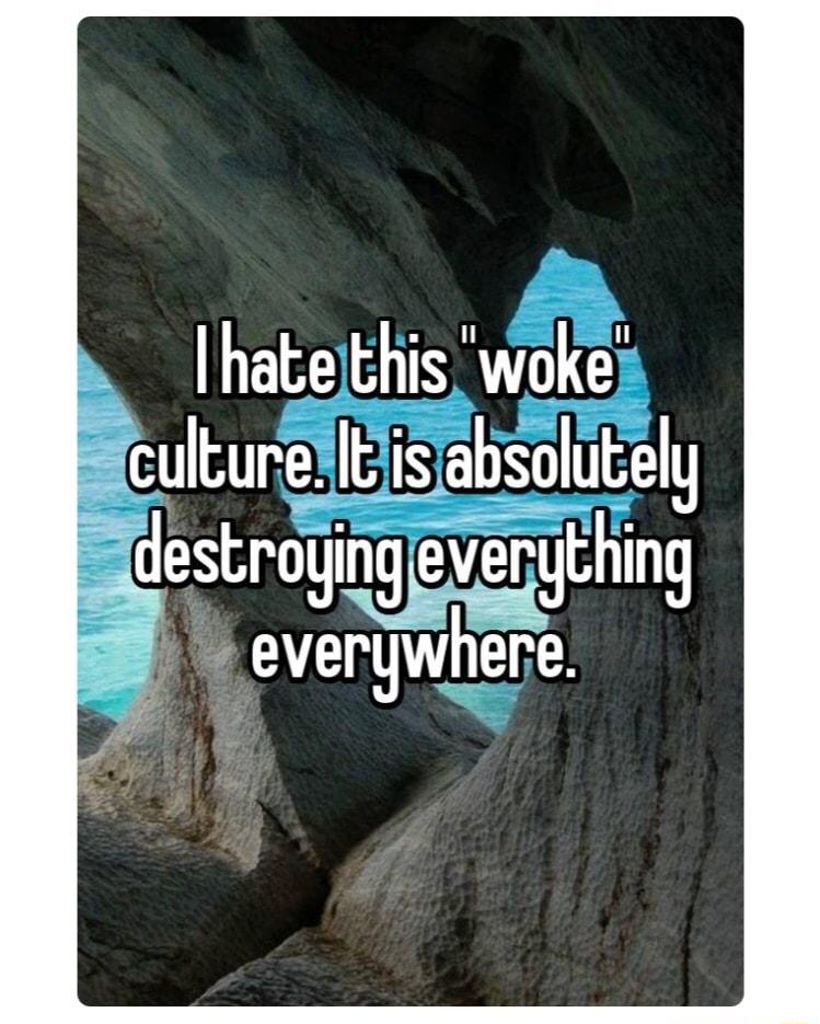 hatejthiswoke Rculturelltlislabsolutely destroglng everything everwhere