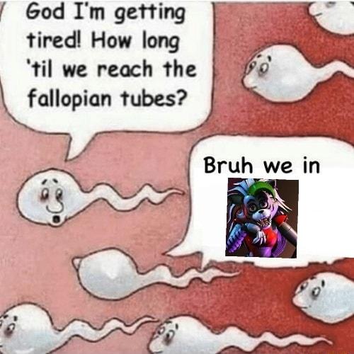 G6od Im getting tired How long til we reach the fallopian tubes