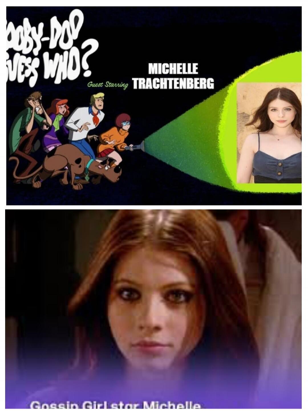 Scooby-Doo? Who's Who? Guest Starring MICHELLE TRACHTENBERG. Gossip Girl star Michelle