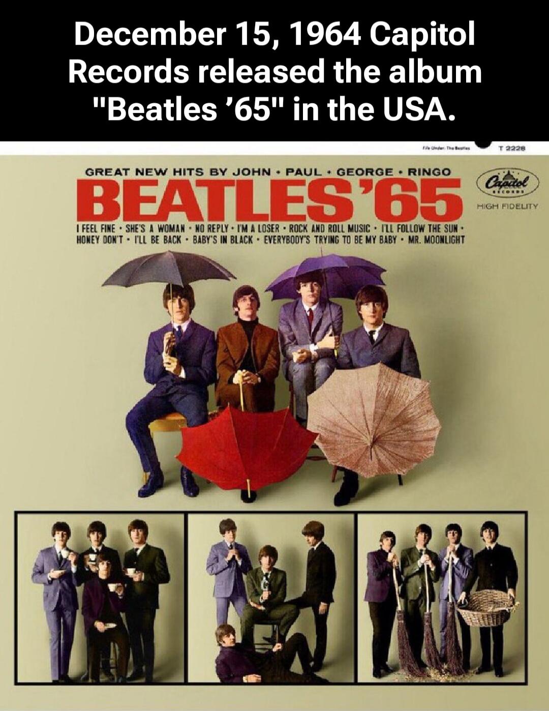 December 15, 1964 Capitol Records released the album 