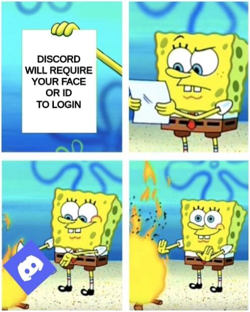DISCORD WILL REQUIRE YOUR FACE OR ID TO LOGIN