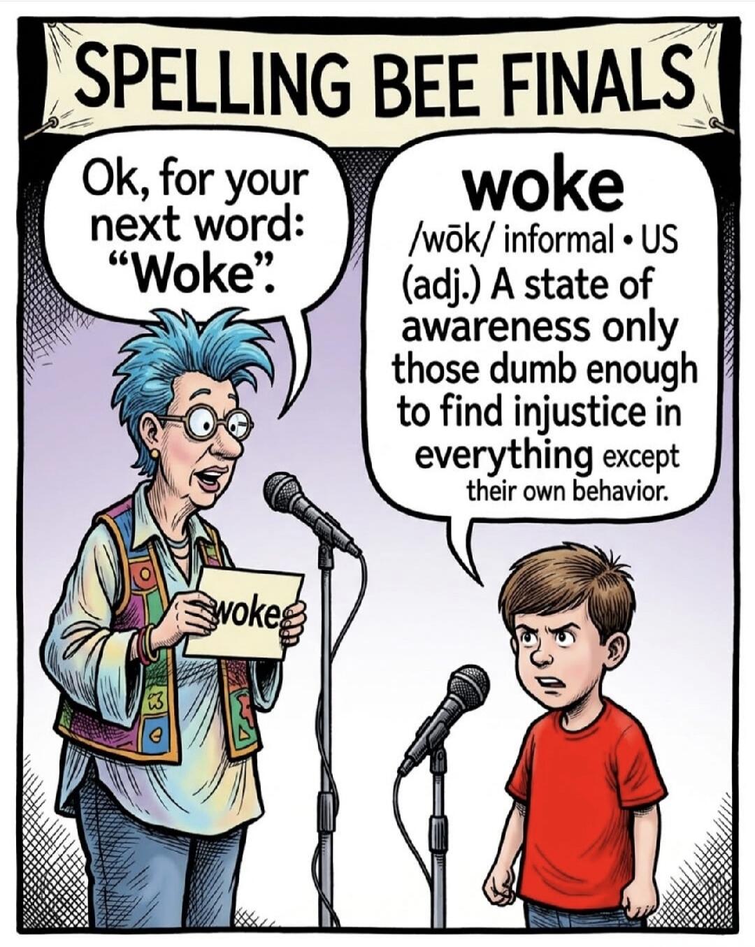 SPELLING BEE FINALS. Ok, for your next word: 