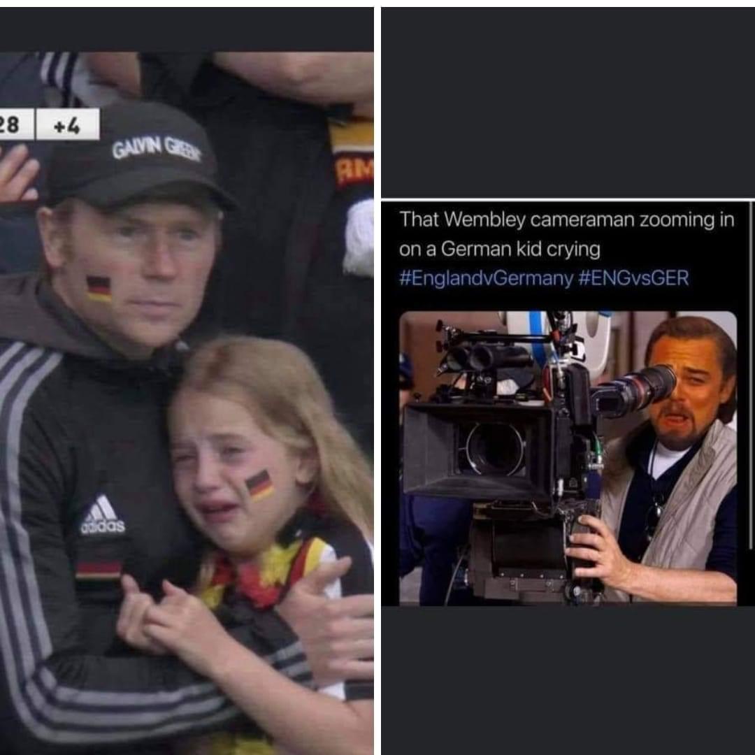 That Wembley cameraman zooming in on a German kid crying EnglandvGermany ENGvsGER