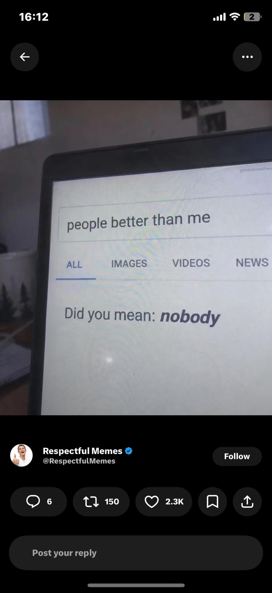 A Google search query for 