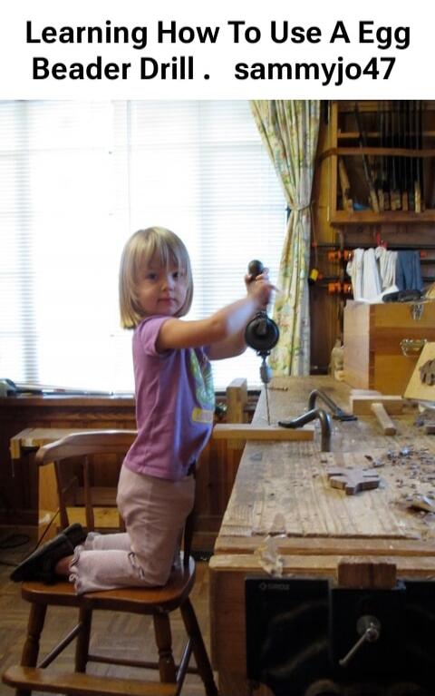 Learning How To Use A Egg Beader Drill . sammyjo47