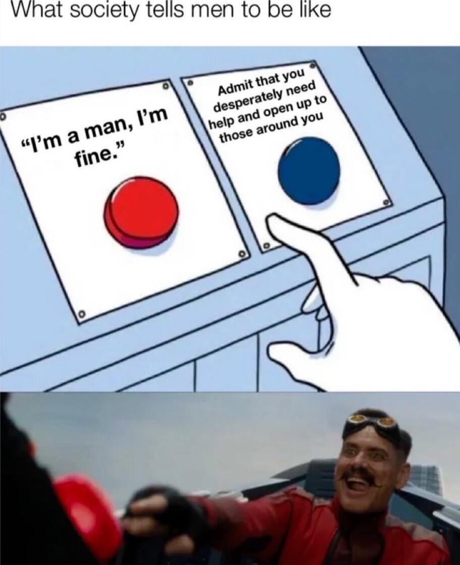 What society tells men to be like
