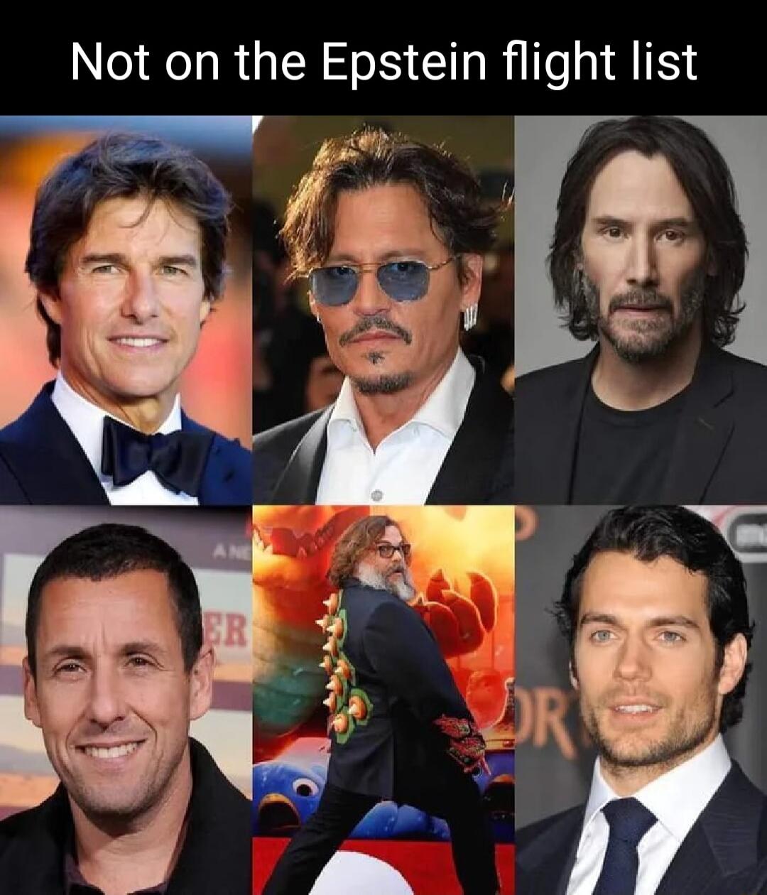 Not on the Epstein flight list