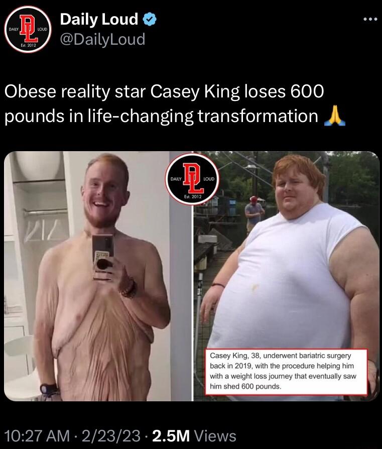 PETI TR CEN RG 0 NS TR EEA N 4 CY Slo0 pounds in life changing transformation A 1027 AM 22323 26M Views