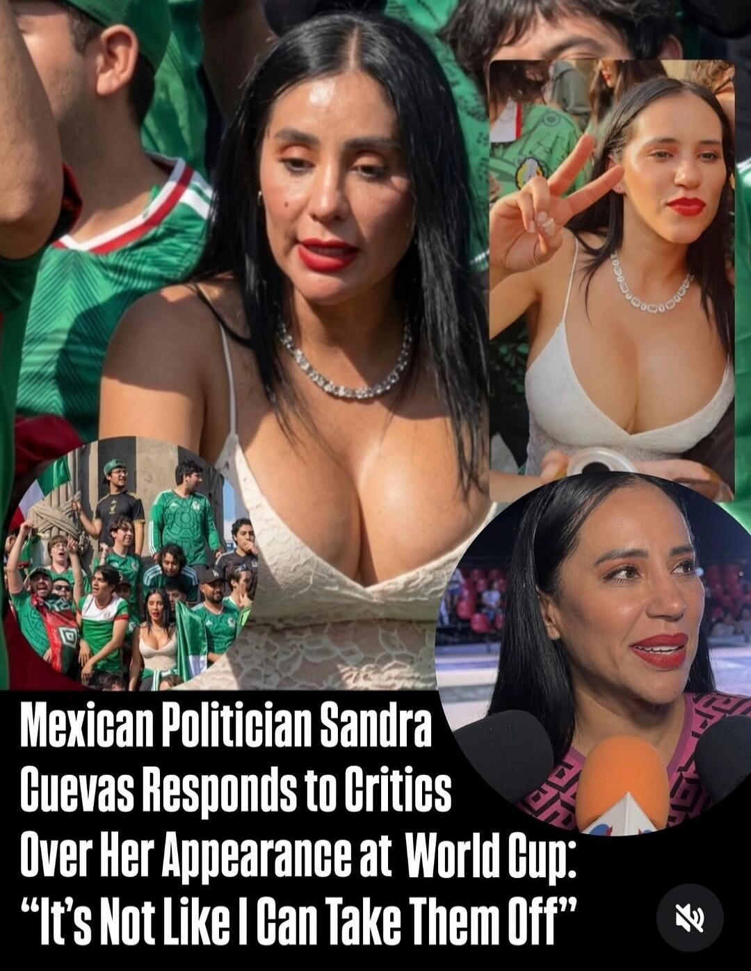 Mexican Politician Sandra Cuevas Responds to Critics Over Her Appearance at World Cup: 