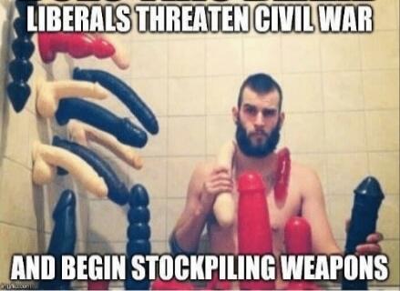 LIBERALS THREATEN CIVIL WAR AND BEGIN STOCKPILING WEAPONS