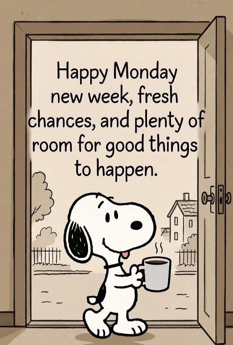 Happy Monday new week, fresh chances, and plenty of room for good things to happen.