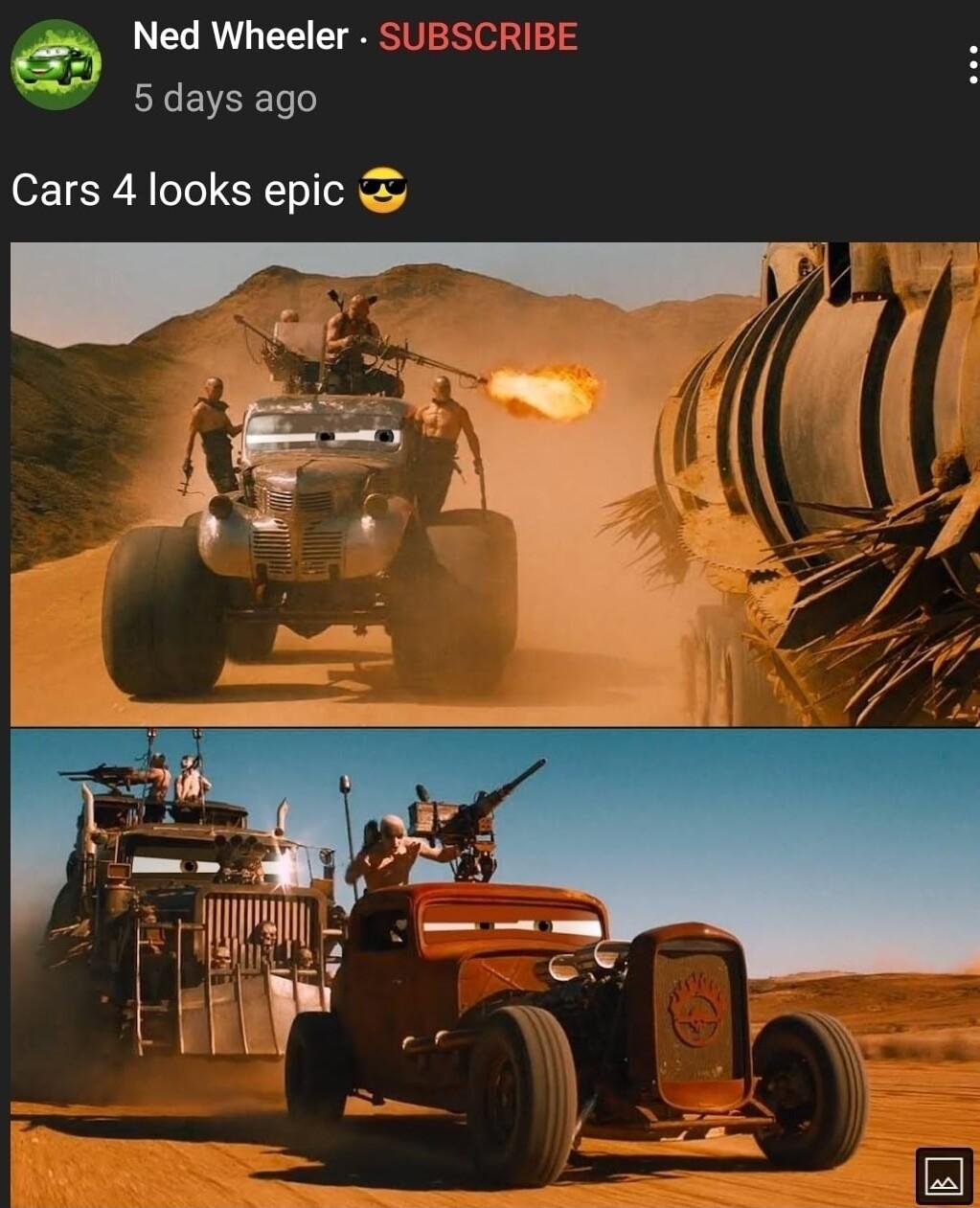 Ned Wheeler SUBSCRIBE 5 days ago Cars 4 looks epic 3