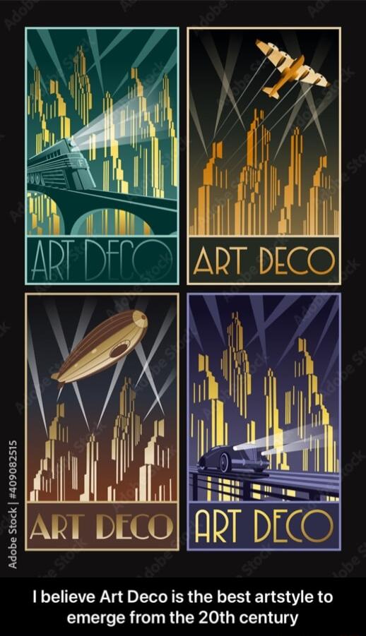 PT DECO believe Art Deco is the best artstyle to L EI R T RGP GRVEL VoY