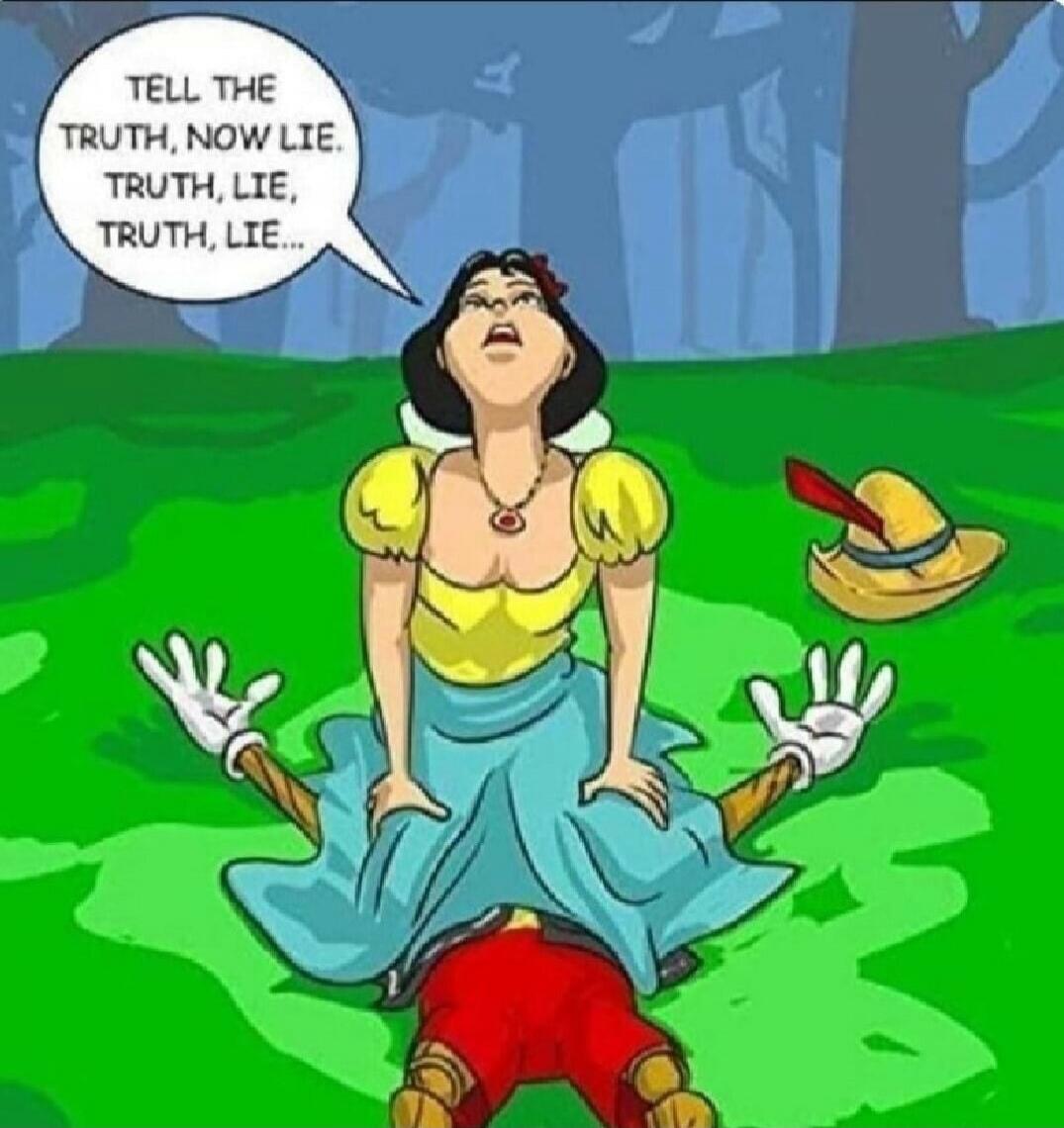 TELL THE TRUTH, NOW LIE. TRUTH, LIE, TRUTH, LIE...