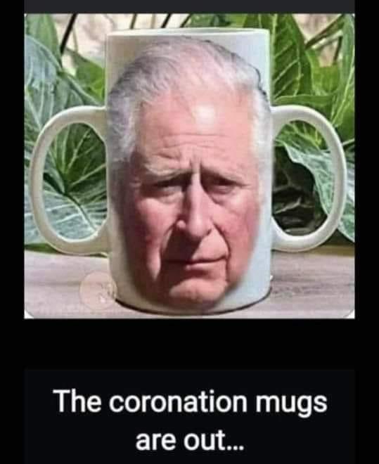 The coronation mugs are out
