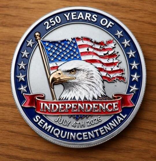 250 YEARS OF INDEPENDENCE JULY 4TH 2026 SEMIQUINCENTENNIAL
