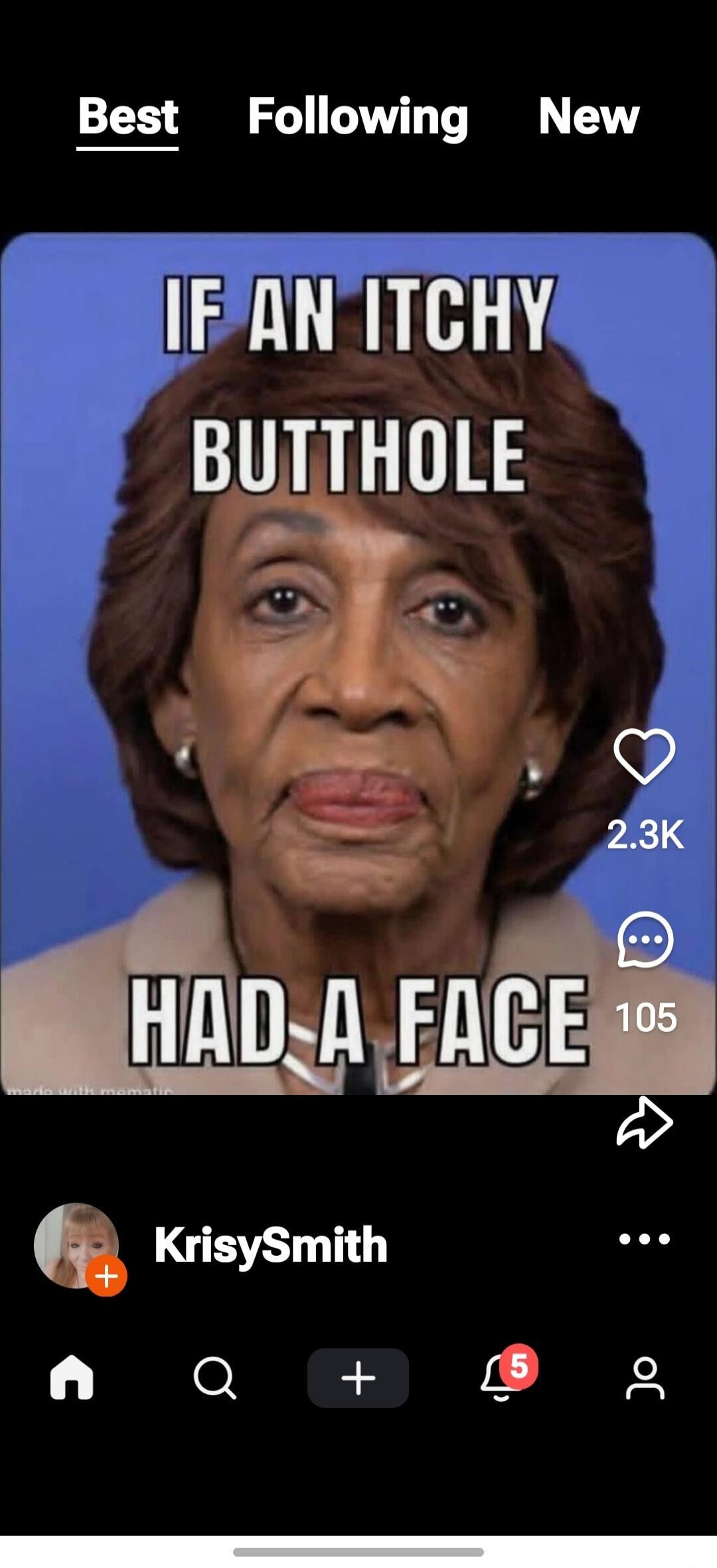 IF AN ITCHY BUTTHOLE HAD A FACE