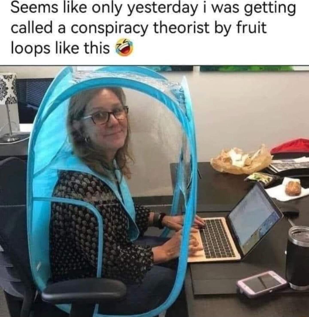 Seems like only yesteraay i was getting called a conspiracy theorist by fruit loops like this