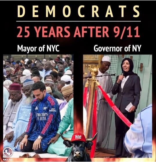 DEMOCRATS 25 YEARS AFTER 9/11 Mayor of NYC Governor of NY NAGA Hub NoBull Cause
