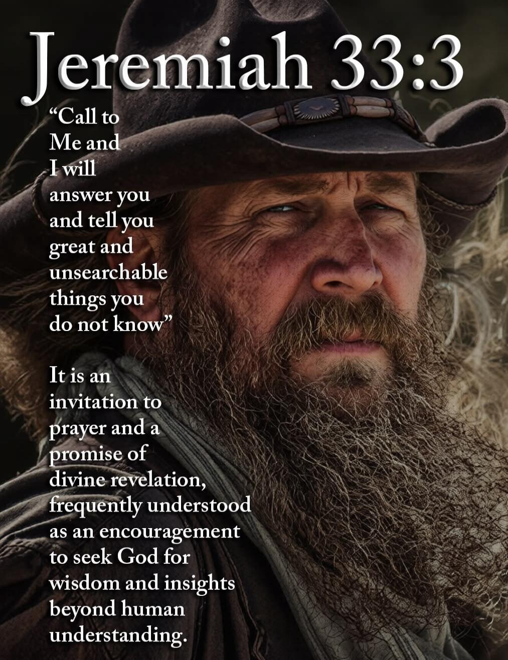Jeremiah 33:3 