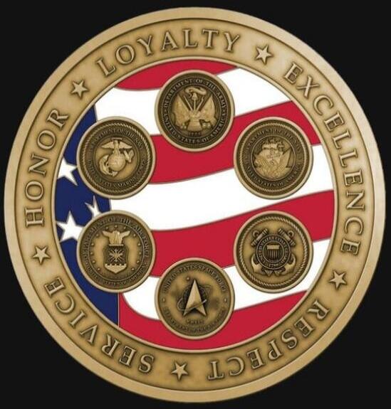 HONOR LOYALTY EXCELLENCE RESPECT SERVICE. DEPARTMENT OF THE ARMY UNITED STATES OF AMERICA. DEPARTMENT OF THE NAVY UNITED STATES MARINE CORPS. DEPARTMENT OF THE NAVY UNITED STATES NAVY. UNITED STATES COAST GUARD. UNITED STATES SPACE FORCE. DEPARTMENT OF THE AIR FORCE UNITED STATES OF AMERICA.