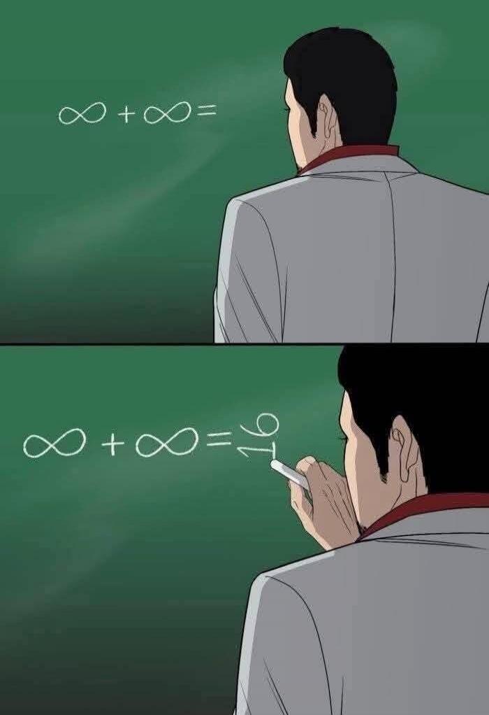 ∞ + ∞ = 16