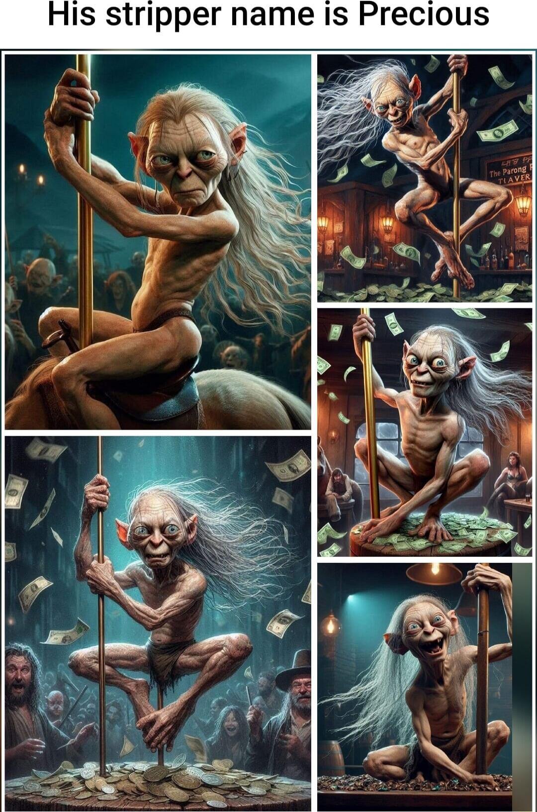 His stripper name is Precious