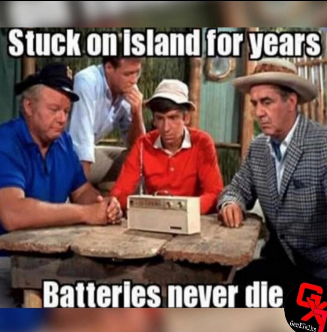 Stuck on island for years Batteries never die