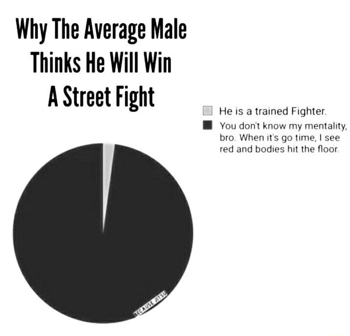Why The Average Male Thinks He Will Win A Street Fight
