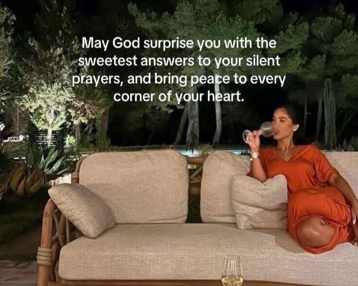 May God surprise you with the sweetest answers to your silent prayers, and bring peace to every corner of your heart.
