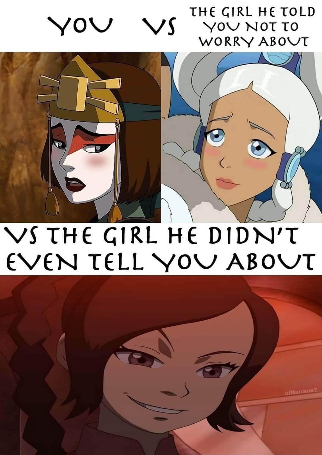 THE GIRL HE TOLD VS you NotTo WORRY ABOVUT i veg VS THE GIRL HE DIDNT EVEN TELL YOV ABOVUT