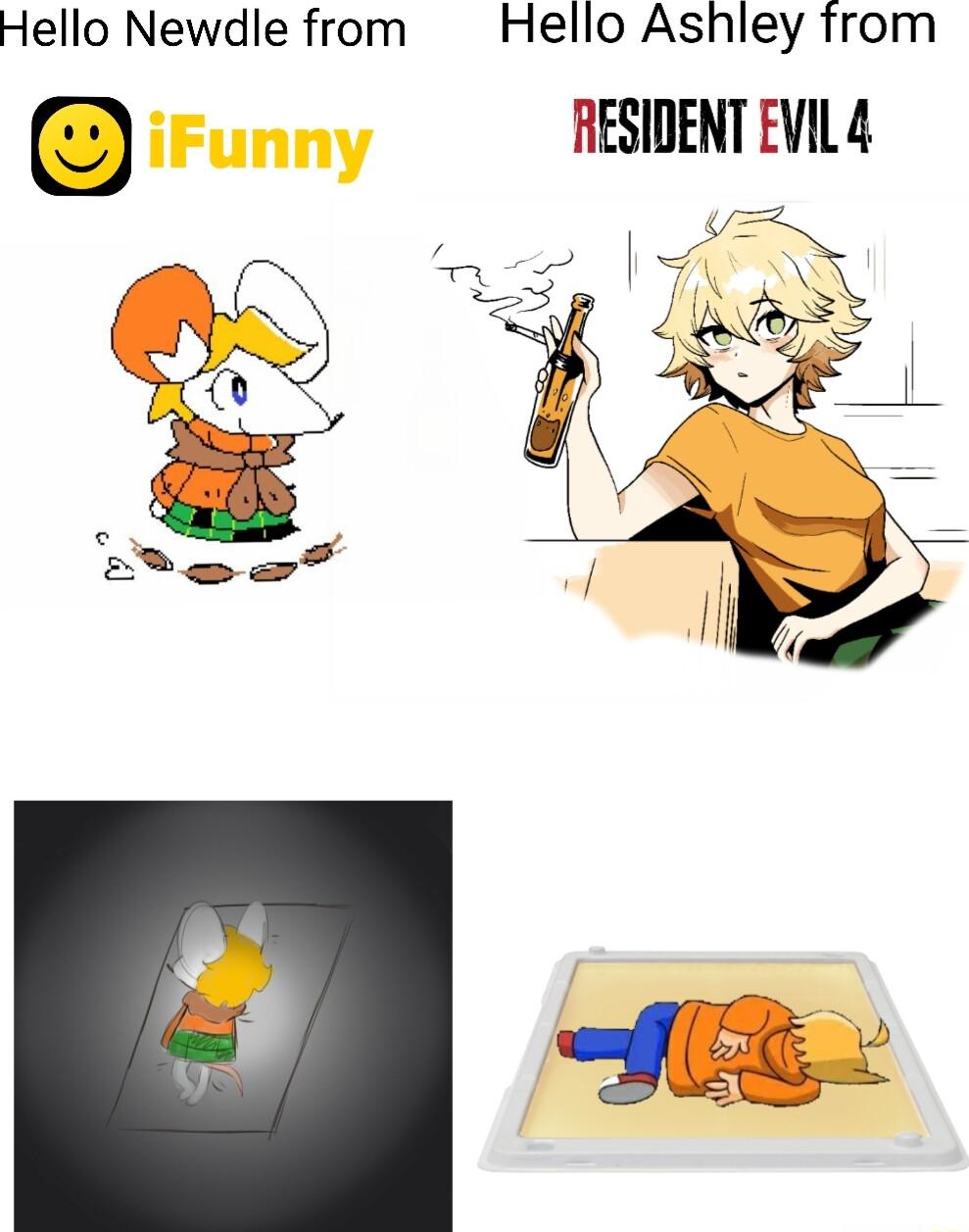 Hello Newdle from Hello Ashley from RESIDENT EVIL4